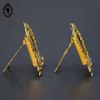 Rare paire de petits cadres pour photo miniature à poser en laiton ancien