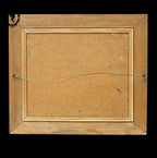 Tableau peinture à l’huile paysage signé Roger Serpantié sur isorel vintage