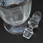 Très élégante carafe forme amphore en verre Laura Lys vintage et chic