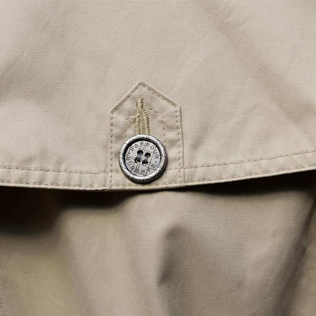 Barbour Tay Tranch beige à doublure tartan – taille 40/42