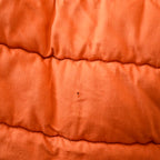 Couverture piquée ancienne orange, garnissage laine – 217 × 220 cm