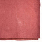 Service de table ancien damassé terracotta – Nappe et 10 serviettes monogrammes BG coton et lin