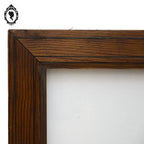 Cadre ancien en bois rectangulaire 27 x 21,2 cm feuillure 21 x 15,4 cm
