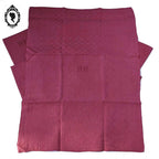 Lot 11 serviettes anciennes teint rose fuchsia monogrammes BN 82 x 60 cm
