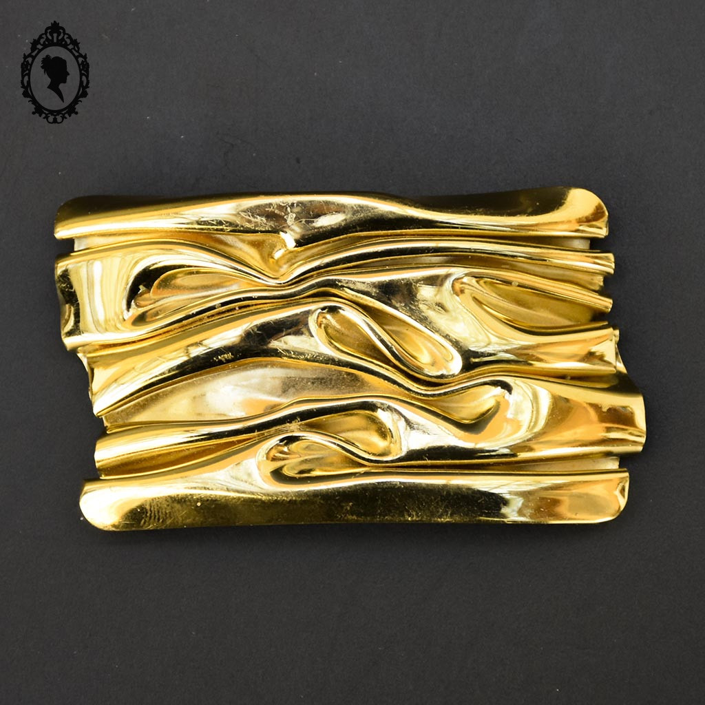 Grande Broche Vintage Résine Pastel, Bijou Créateur Unique, Parfait état